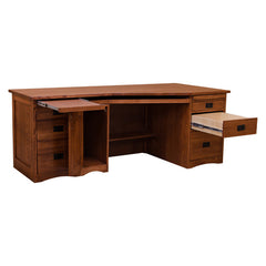 80" Mission Wedge Desk - California Mission Finish