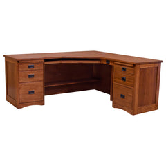 74" L-Shaped Mission Desk- No Tower Slot