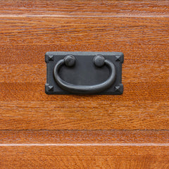 74" L-Shaped Mission Desk w/ Door