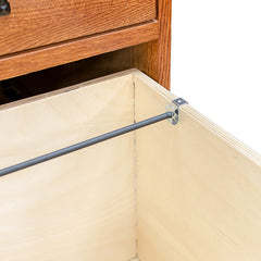 74" L-Shaped Mission Desk w/ Door