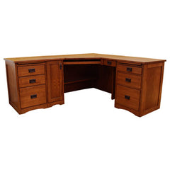 74" L-Shaped Mission Desk