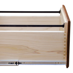 Two Drawer Mission Letter File Cabinet, Red Oak