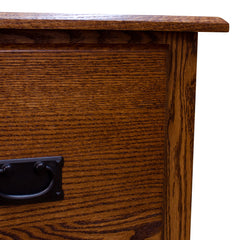 Amish Mission 3-Drawer File Cabinet, Red Oak