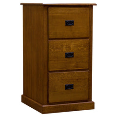 Three Drawer Amish Mission Legal File Cabinet