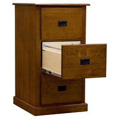 Three Drawer Amish Mission Legal File Cabinet