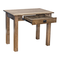Amish Heavy 3" Legs Desk,  Brown Maple