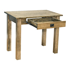 Amish Heavy 3" Legs Desk, Brown Maple