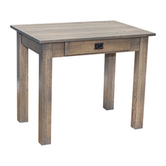 Amish Heavy 3" Legs Desk, Character Quarter Sawn Oak