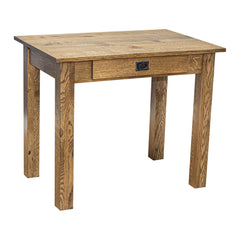 Amish Heavy 3" Legs Desk, Character Quarter Sawn Oak