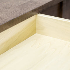 Amish Heavy 3" Legs Desk, Brown Maple Cocoa