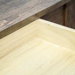 Amish Heavy 3" Legs Desk, Brown Maple Jacobean