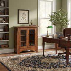 40"H Aspen Bookcase With Glass Doors