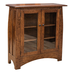 40"H Aspen Bookcase With Glass Doors