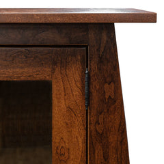 72" Aspen Bookcase With Glass Doors