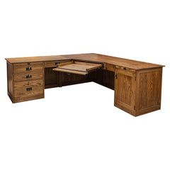 80" L-Shaped Mission Desk