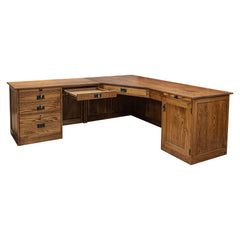 80" L-Shaped Mission Desk