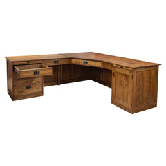 80" L-Shaped Mission Desk