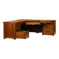 80" x 80" Greene & Greene Wedge Desk