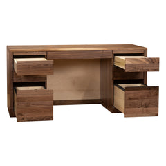 Executive Mid Century Modern Walnut Desk