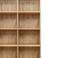 Contemporary Bookcase - Natural Finish