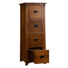 Amish Mission Four-Drawer File Cabinet
