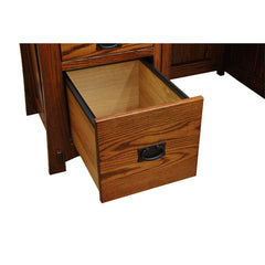 60" x 24" Mission Amish Seven Drawer Desk