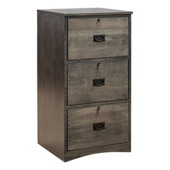 Mission 3-Drawer Brown Maple File Cabinet