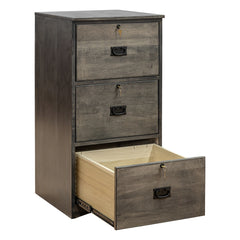 Mission 3-Drawer Brown Maple File Cabinet