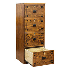 Mission 4-Drawer File Cabinet