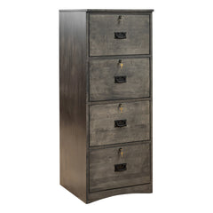 Mission 4-Drawer Brown Maple File Cabinet
