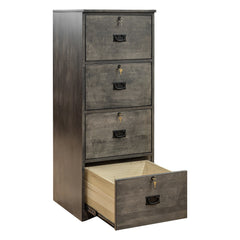 Mission 4-Drawer Brown Maple File Cabinet