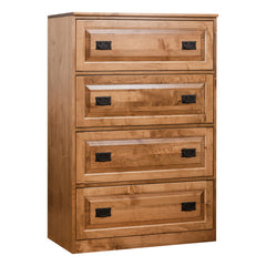 Traditional 4-Drawer Brown Maple Lateral File Cabinet