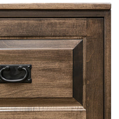 Traditional 4-Drawer Brown Maple Lateral File Cabinet