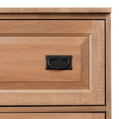 Traditional 4-Drawer Brown Maple Lateral File Cabinet
