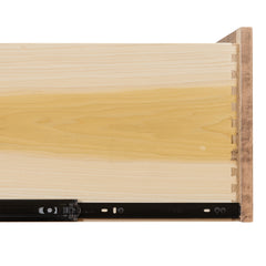 Traditional 4-Drawer Brown Maple Lateral File Cabinet