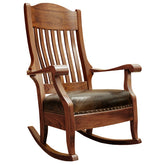 Amish Aunties Wide Rocker, Elm