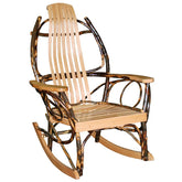 Hickory Rocking Chair w/Oak Arm