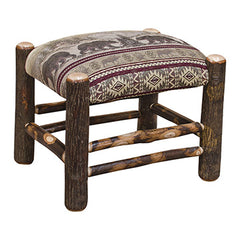 Amish Hickory Ottoman