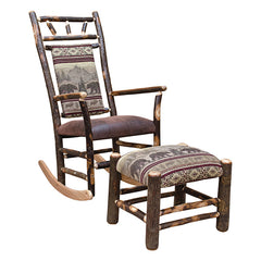 Amish Hickory Ottoman