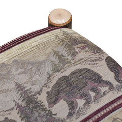 Amish Hickory Ottoman