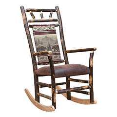 Hickory Rocker w/ Upholstered Back