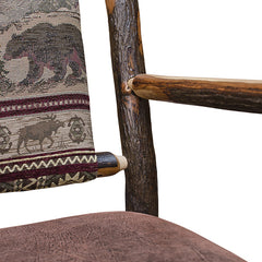 Hickory Rocker w/ Upholstered Back