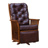 Swivel Rocker Glider w / Leather