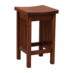 Mission Saddle Seat Stool - Cherry