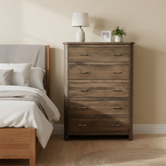 Smoke Gray 5-Drawer Cunningham Chest