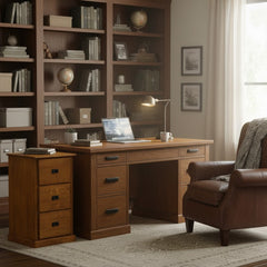 Three Drawer Amish Mission Legal File Cabinet
