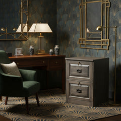 Traditional 2-Drawer File Cabinet-OFZTF2BM118