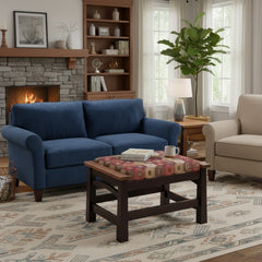 Two tone Madison Ottoman