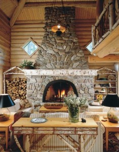 Decorating a Cozy Log Cabin Style Home