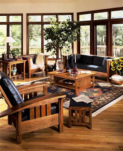 Amish Furniture Mission Shaker, Shaker Style Living Room Furniture
